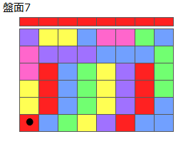 連鎖のタネ2
ネクスト赤
最大なぞり消し5個
同時消し係数1倍
盤面7
特殊なぞり