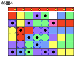とくべつルール5
ネクスト赤＋
最大なぞり消し15個
同時消し係数7倍
幾星アルル＋ルルー
特殊なぞり
盤面4